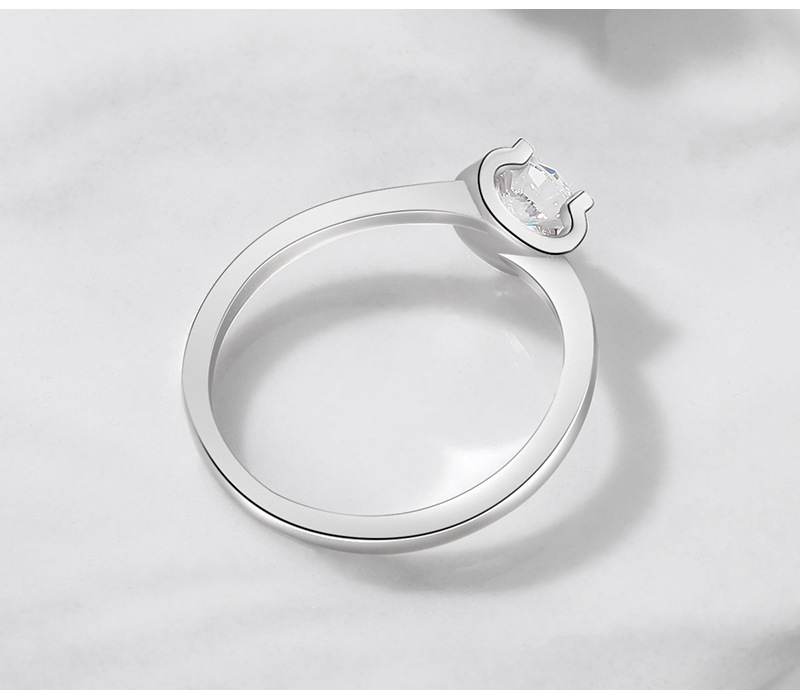 Vintage Sterling Sier Wedding Engagement CZ Zircon Anniversary Party for Women Fashion Ring XR408 Free shipping