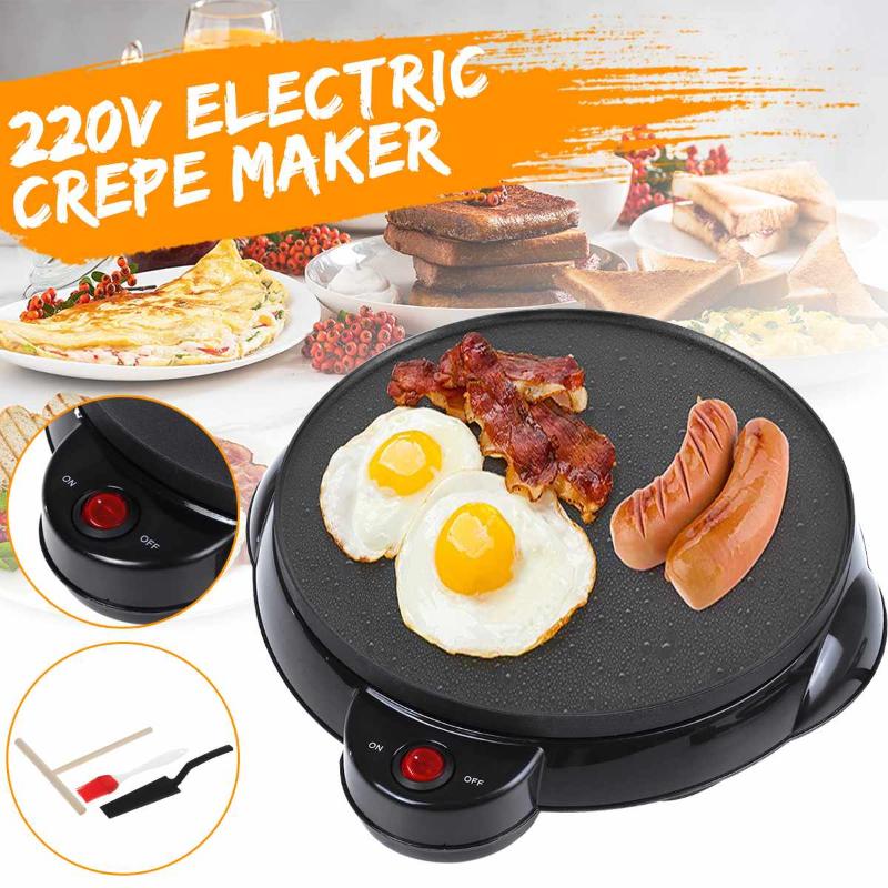 Electric Crepe Maker Pizza Pancake Machine Non-Stick Griddle Baking Pan Cake Machine Kitchen Cooking Tools 220V Kitchen Tool
Electric Crepe Maker Pizza Pancake Machine Non-Stick Griddle Baking Pan Cake Machine Kitchen Cooking Tools 220V Kitchen Tool