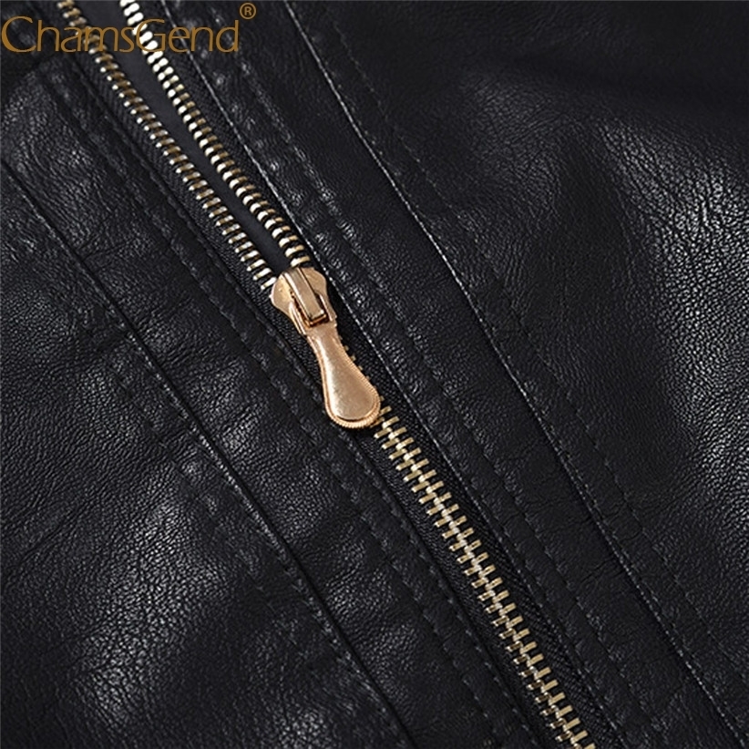 Free Shipping Women Leather Jackets Motor Bike Style Stand Collar Zipper Warm Coat Woman Solid Slim Jacket Fashion Outwear 9817 201020