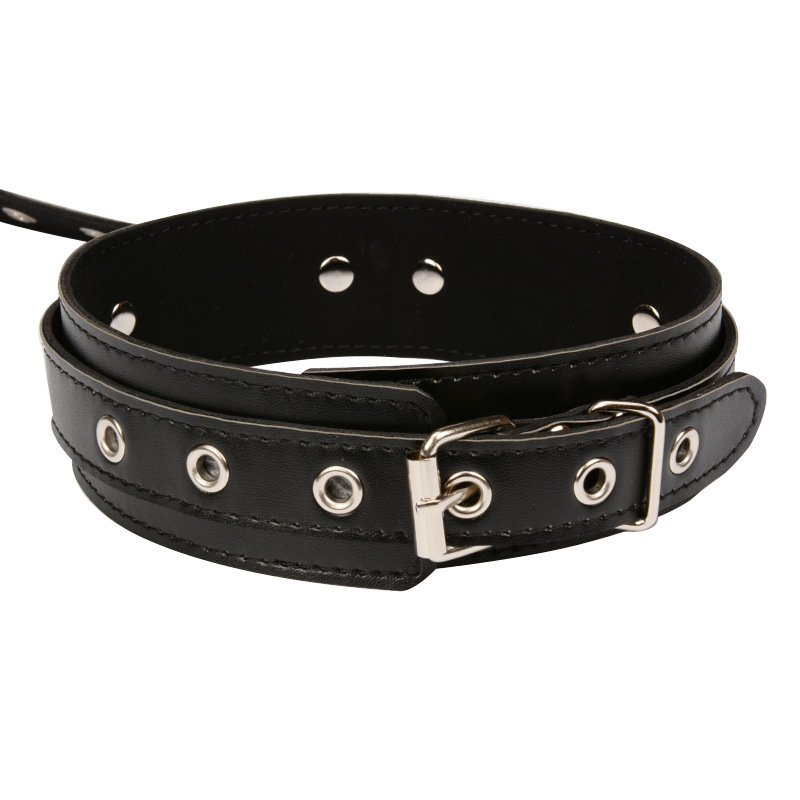 Paloli BDSM Adult Sex Toys For Couple Games Women Sexy Leather Bondage Restraints Neck Collar To Handcuffs Flirting Toys Y201118
