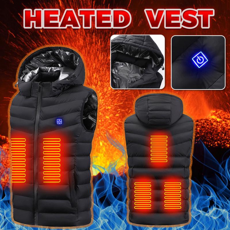 Outdoor Warm Clothing For Riding Skiing Fishing Charging Via 5 Dual Control Heating Vest Women Outdoor Flexible Thermal, Black
Outdoor Warm Clothing For Riding Skiing Fishing Charging Via 5 Dual Control Heating Vest Women Outdoor Flexible Thermal, Black