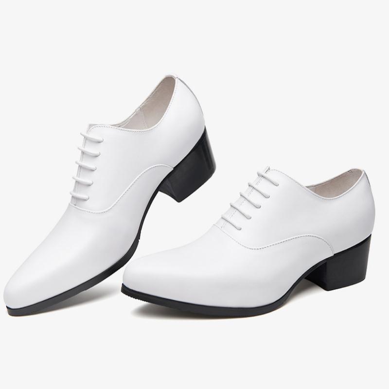 New High Heels Mens Genuine Leather Oxford Shoes Men Pointed Toe Height Increase Wedding Shoes White Black Business Dress, Black low heel
New High Heels Mens Genuine Leather Oxford Shoes Men Pointed Toe Height Increase Wedding Shoes White Black Business Dress, Black low heel