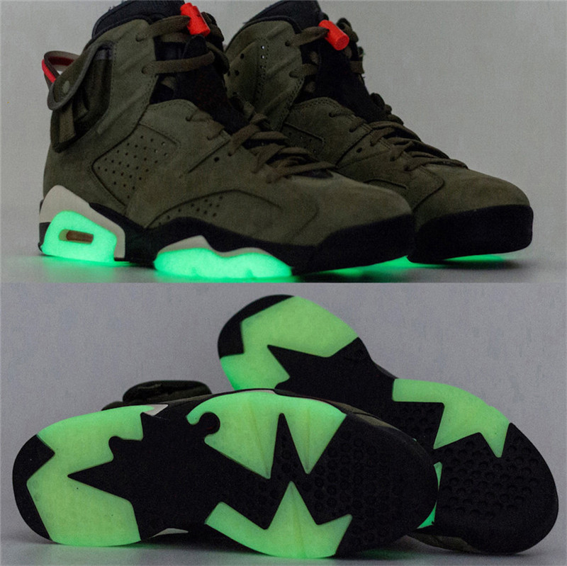 Hottest Authentic Travis Scott x 6 Cactus Jack Medium Olive GLOW IN THE DARK Army Green Suede 3M Man Outdoor Shoes Trainers Sneakers
Hottest Authentic Travis Scott x 6 Cactus Jack Medium Olive GLOW IN THE DARK Army Green Suede 3M Man Outdoor Shoes Trainers Sneakers