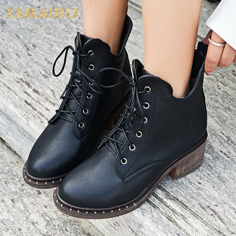 SARAIRIS 2020 Big Size 43 Top Quality Fashion Shoelace Square Heels Plush Winter Ankle Boots Vintage Women Shoes1, Black
SARAIRIS 2020 Big Size 43 Top Quality Fashion Shoelace Square Heels Plush Winter Ankle Boots Vintage Women Shoes1, Black