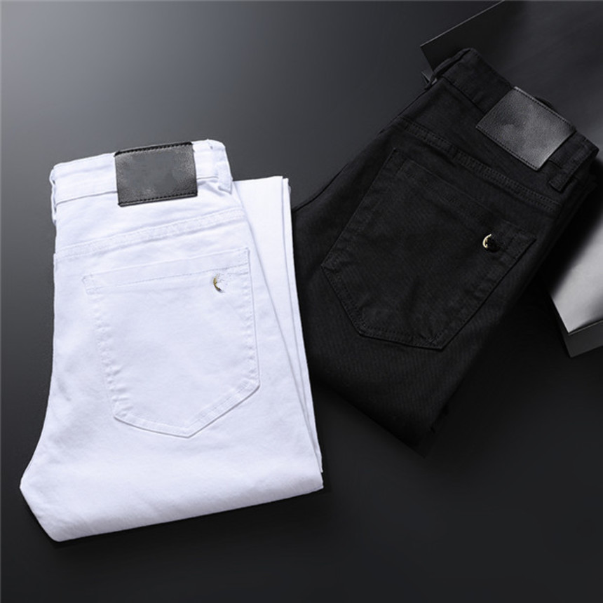 High Quality Mens Digner Luxurys Jeans Black White a Pair Sold Distrsed Busins Casual Street Wear Trousers Slim-leg Fit Ripped Hole Stripe, Blue
High Quality Mens Digner Luxurys Jeans Black White a Pair Sold Distrsed Busins Casual Street Wear Trousers Slim-leg Fit Ripped Hole Stripe, Blue