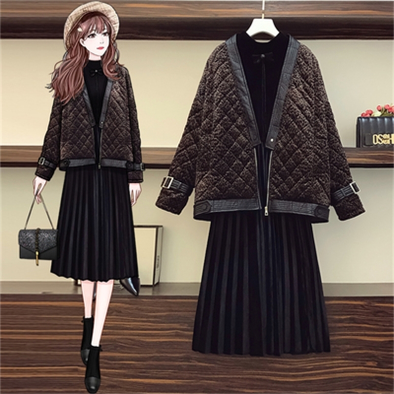 Coat Velvet and Dress Lady in Office Femme Vetement Feminine Quilted Cotton Piece of Women's Clothes M9v6, Brown
Coat Velvet and Dress Lady in Office Femme Vetement Feminine Quilted Cotton Piece of Women's Clothes M9v6, Brown