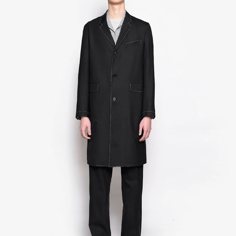 2021 Winter Coat of New Men in Suit Pressure White Line Lapel Design Classic Double Pocket Black Jacket Casual. S-!! A8WN, Trench.
2021 Winter Coat of New Men in Suit Pressure White Line Lapel Design Classic Double Pocket Black Jacket Casual. S-!! A8WN, Trench.