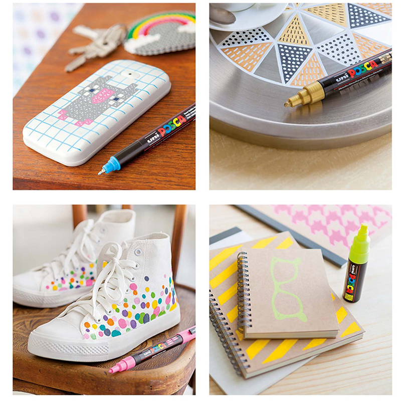 UNI POSCA PC1M PC3M PC5M POP Poster Advertising Pen HandPainted Comic Drawing Round Head WaterBased 2011282731725