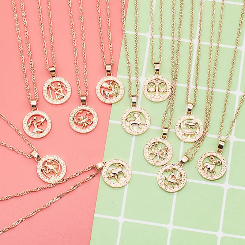 Necklace with romada pendant for women 12 zodiac signs constellation yellow rose gold filled with necklaces of women in round sh
Necklace with romada pendant for women 12 zodiac signs constellation yellow rose gold filled with necklaces of women in round sh