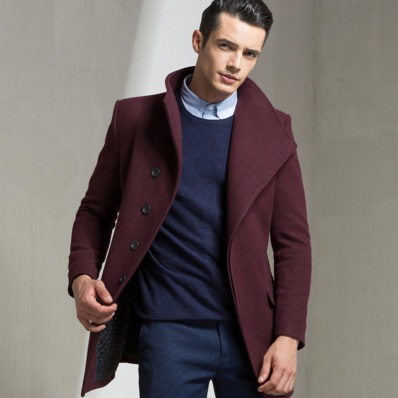 Autumn Men Winter Coat Casual Warm Color Mixtures of Trench Overcoat Fine Men's Wool Blazer Fzfo, Black
Autumn Men Winter Coat Casual Warm Color Mixtures of Trench Overcoat Fine Men's Wool Blazer Fzfo, Black