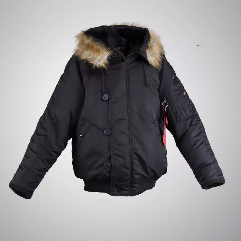 Men's winter short Alaska 4 colors with artificial fur and hood High quality 201127