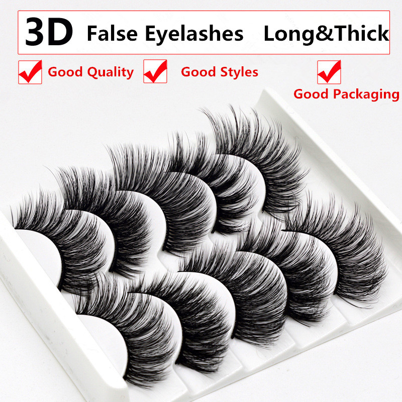 5 pairs Long Natural Mink False Eyelashes Cross Dense Handmade Cotton Stalk Eye Lashes Date Make-up Mink Fake Eyelashes
5 pairs Long Natural Mink False Eyelashes Cross Dense Handmade Cotton Stalk Eye Lashes Date Make-up Mink Fake Eyelashes