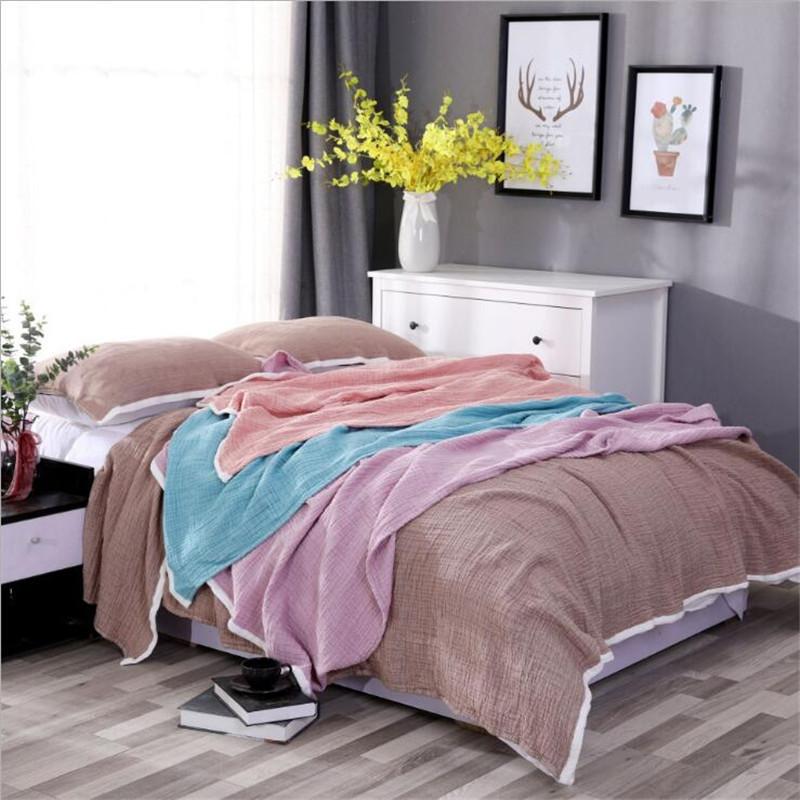 100% Cotton Muslin Blanket 4 Layers Bed Cover Blankets for Beds Sofa Bedspread Sofa Cover Travel Soft Throw Blanket Home Textile
100% Cotton Muslin Blanket 4 Layers Bed Cover Blankets for Beds Sofa Bedspread Sofa Cover Travel Soft Throw Blanket Home Textile