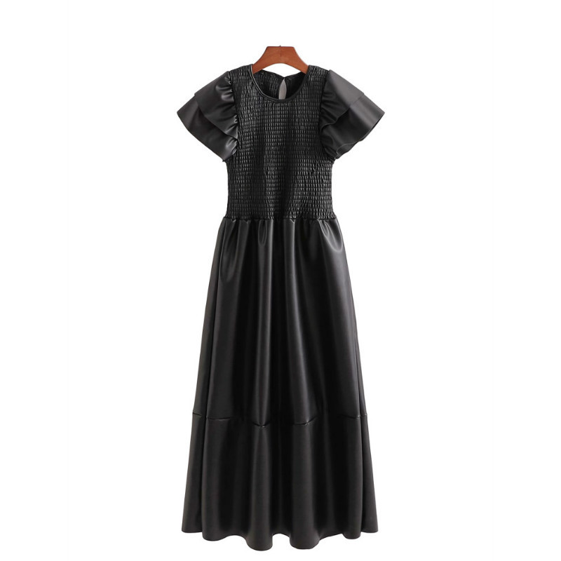 Puwd vintage mulher longo plutnio apertado drapeado vestido primavera-outono moda senhoras vestidos de manga curta feminino casual, Black
Puwd vintage mulher longo plutnio apertado drapeado vestido primavera-outono moda senhoras vestidos de manga curta feminino casual, Black
