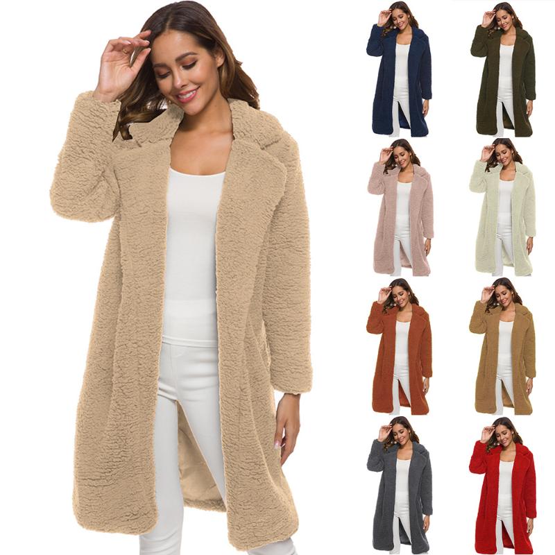 2020 autumn and winter European and American women' warm fashion jacket lamb hair mid-length plush cardigan coat women, Black
2020 autumn and winter European and American women' warm fashion jacket lamb hair mid-length plush cardigan coat women, Black