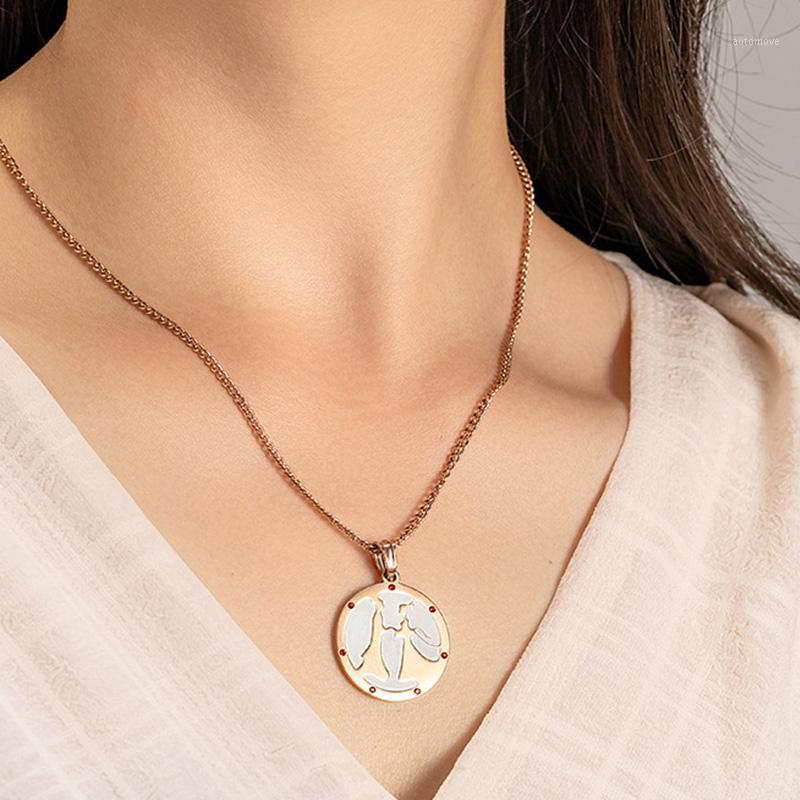 fashion jewelry on the neck stainless steel couple necklaces womens red circle pendant moon necklace gifts for woman accessories1
fashion jewelry on the neck stainless steel couple necklaces womens red circle pendant moon necklace gifts for woman accessories1