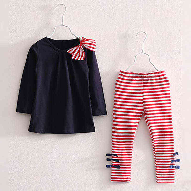 Bear Leader Kids Tracksuit Girls Clothing Sets Autumn Winter Striped Girls Clothes Outfit Suit Children Clothing 3 4 5 6 7 Year Y220310