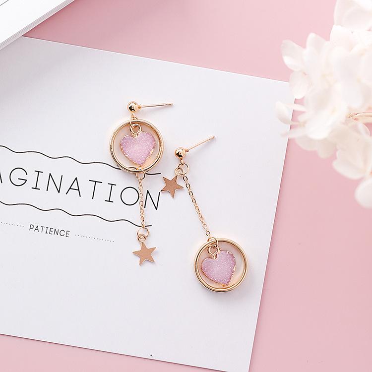 SJDI-263 Sweety Korean Colourful Stone Love Heart Earrings For Girl Alloy Circle Star Pendant Asymmetry Earings Fashion Jewelry
SJDI-263 Sweety Korean Colourful Stone Love Heart Earrings For Girl Alloy Circle Star Pendant Asymmetry Earings Fashion Jewelry