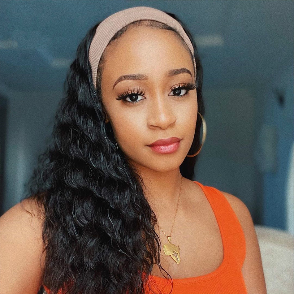 Long Wavy HeadBand Wig Brazilian Remy Human Hair Machine Made Half Scarf Wigs 180 Density Wig for Black Women, Natural color
Long Wavy HeadBand Wig Brazilian Remy Human Hair Machine Made Half Scarf Wigs 180 Density Wig for Black Women, Natural color
