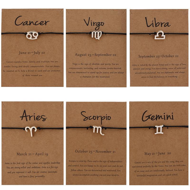 Zodiac Bracelet Constellation Sign Bracelet for Women 12 Astrology Horoscope Bracelet/Anklet Girl Teens Friendship Couple Jewelry with Card
Zodiac Bracelet Constellation Sign Bracelet for Women 12 Astrology Horoscope Bracelet/Anklet Girl Teens Friendship Couple Jewelry with Card