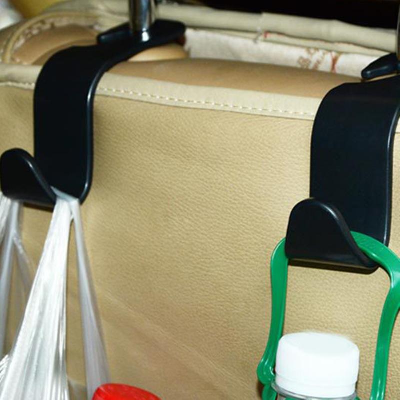 

1/2/3/4 PCS Clips Car Seat Hook Auto Headrest Hanger Bag Holder for Car Bag Purse Cloth Grocery Storage Auto Fastener Accessries