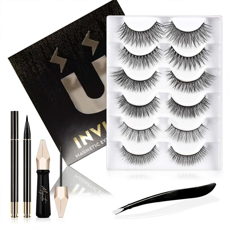 6 Pair Invisible Magnetic Fake Eyelashes 3D 2PCS Eyeliner Kit Invisible eyelashes false 3D natural false
6 Pair Invisible Magnetic Fake Eyelashes 3D 2PCS Eyeliner Kit Invisible eyelashes false 3D natural false