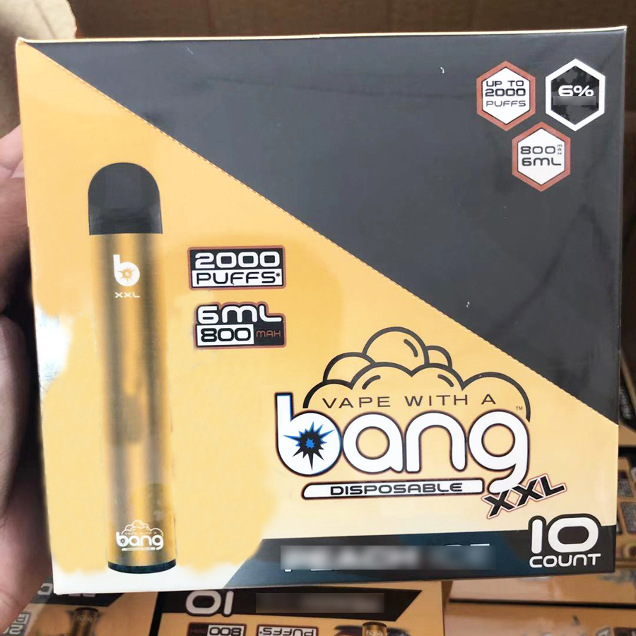 E Cigs Portable Top Vaporizers Bang XXL XTRA Disposable Device 800MAH Battery 6ml 2000 Puffs Pre-filled Vape Pen Disposable Vapes
E Cigs Portable Top Vaporizers Bang XXL XTRA Disposable Device 800MAH Battery 6ml 2000 Puffs Pre-filled Vape Pen Disposable Vapes