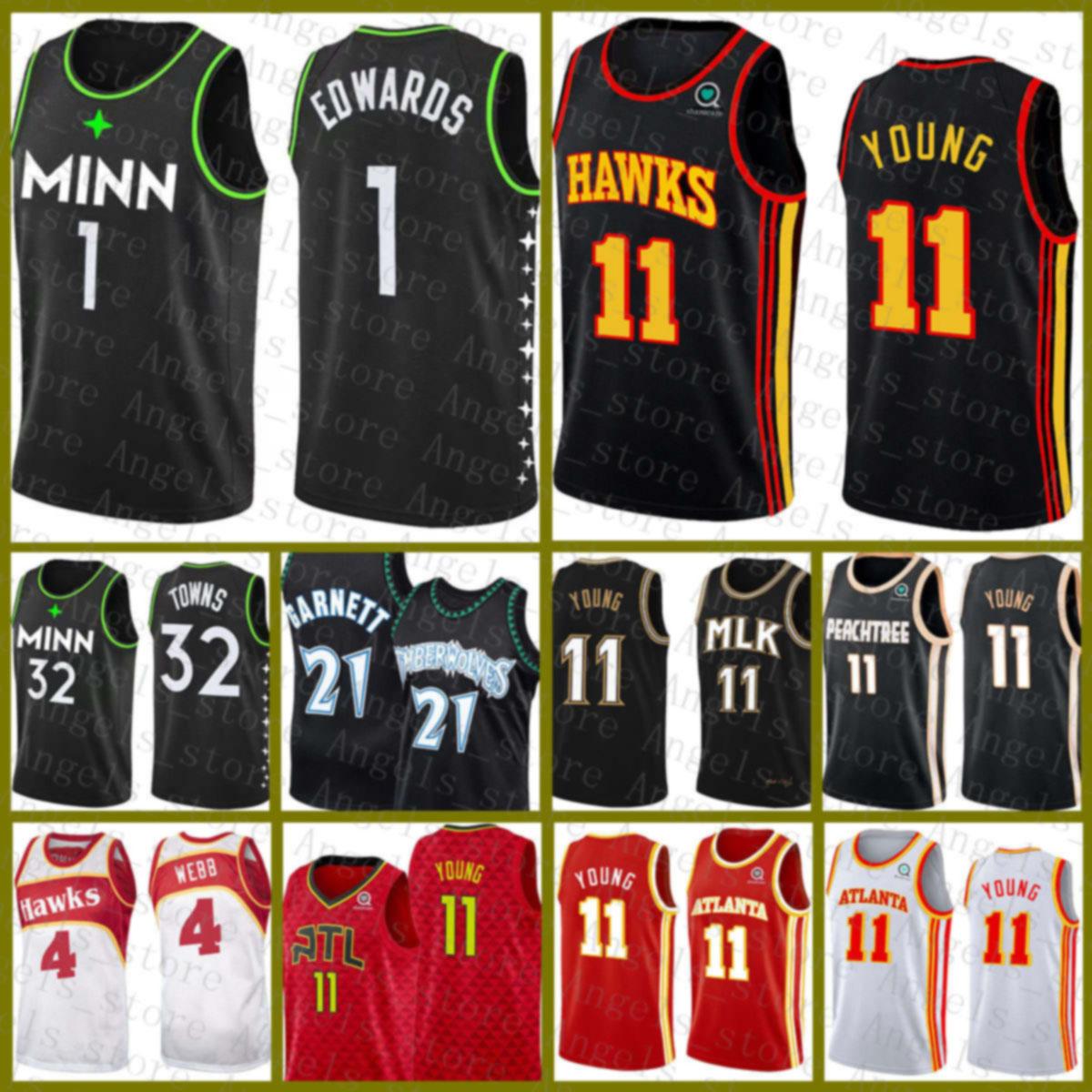 1 Edwards Karl-Anthony 32 Towns 21 Garnett Trae 11 Young Spud 4 Webb MinnesotaTimberwolvesAtlantaHawkBasketball Jersey Black, Jersey-laoying
1 Edwards Karl-Anthony 32 Towns 21 Garnett Trae 11 Young Spud 4 Webb MinnesotaTimberwolvesAtlantaHawkBasketball Jersey Black, Jersey-laoying