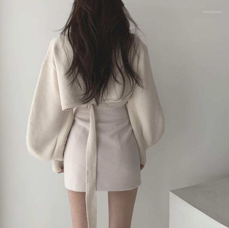 Korean Chic Elegant V-neck Back Lace Up Irregular Lantern Sleeve Knitted Sweater High Waist Bag Hip Skirt Women Two Piece Set1, Skirt m apricot
Korean Chic Elegant V-neck Back Lace Up Irregular Lantern Sleeve Knitted Sweater High Waist Bag Hip Skirt Women Two Piece Set1, Skirt m apricot