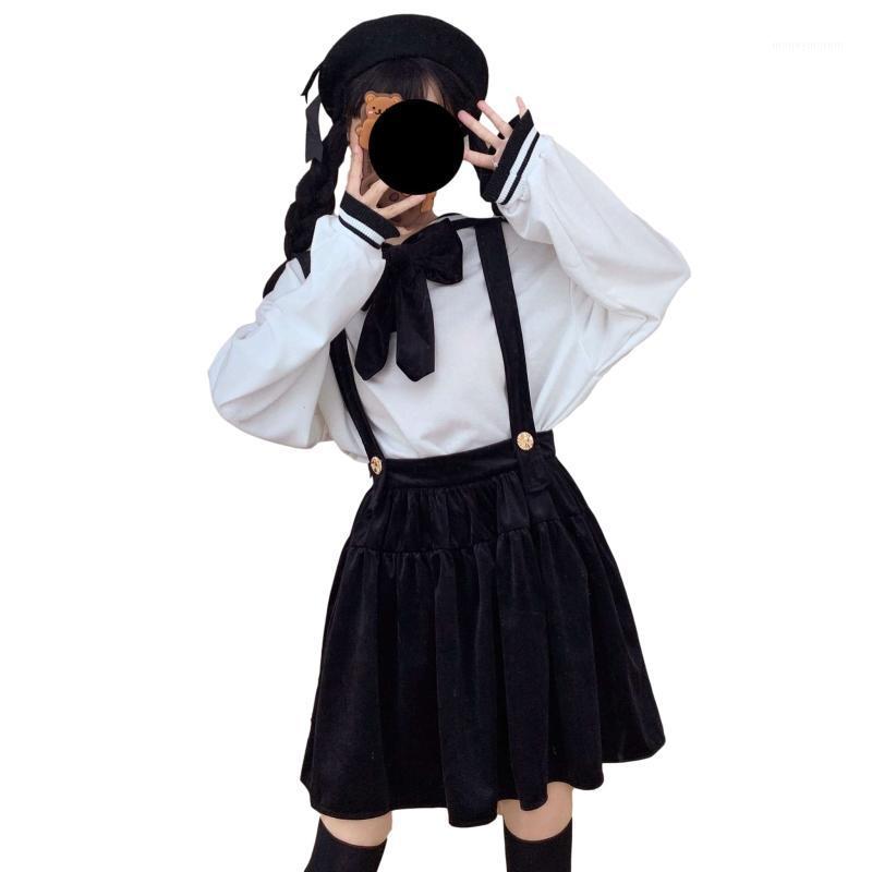 Gothic Black Velvet Skater Pleated Skirt Women Harajuku Kawaii Vintage Japan Sweet Female Cosplay A Line Mini Suspender Skirts1, White tops
Gothic Black Velvet Skater Pleated Skirt Women Harajuku Kawaii Vintage Japan Sweet Female Cosplay A Line Mini Suspender Skirts1, White tops