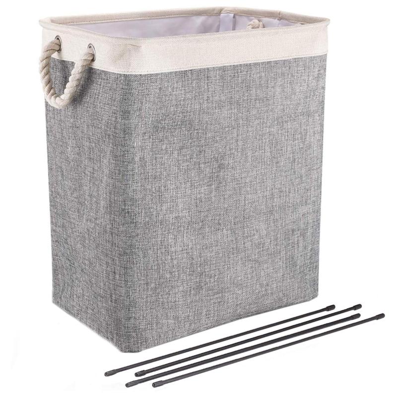 Laundry Basket with Handles, Foldable Clothes Basket Laundry Hampers Storage Bin with Detachable Brackets for Clothing
Laundry Basket with Handles, Foldable Clothes Basket Laundry Hampers Storage Bin with Detachable Brackets for Clothing