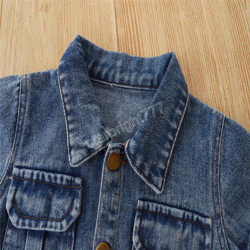 kids Clothing Sets girls Denim outfits children cardigan coat Tops+cowboy shorts 2pcs/set summer fashion Boutique baby clothes