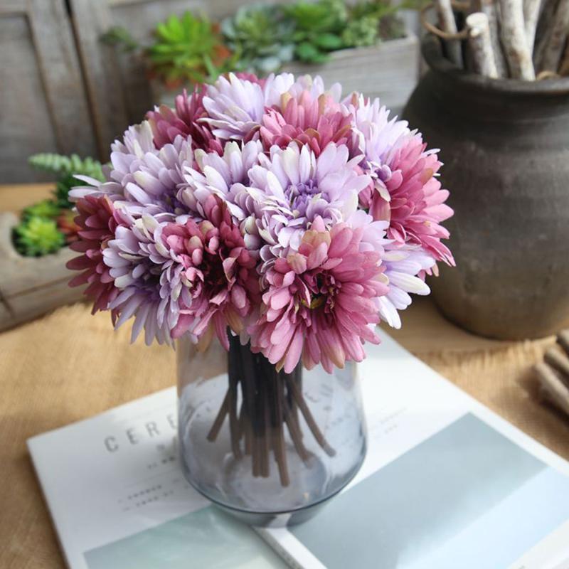 Fake Flowers Artificial Flowers Gerbera Flower Chrysanthemum Bouquet Bridal Holding For Home Decoration Wedding Party, Blue
Fake Flowers Artificial Flowers Gerbera Flower Chrysanthemum Bouquet Bridal Holding For Home Decoration Wedding Party, Blue