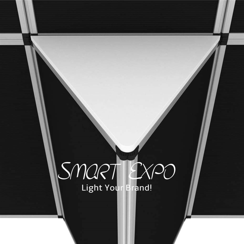 Folding Advertising Display Boards with Header and Product Shelf Portable Carry Bag