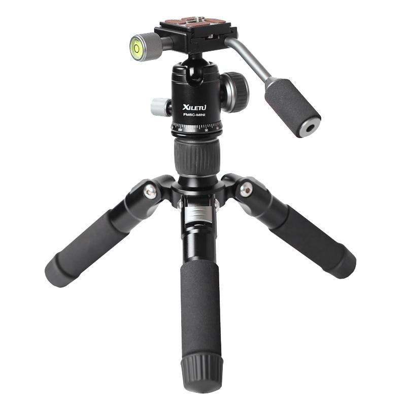 XILETU FM5C-MINI Aluminum Stable Tabletop Desktop Tripod&Ball Head for Digital Camera Mirrorless Camera Smart Phone
XILETU FM5C-MINI Aluminum Stable Tabletop Desktop Tripod&Ball Head for Digital Camera Mirrorless Camera Smart Phone