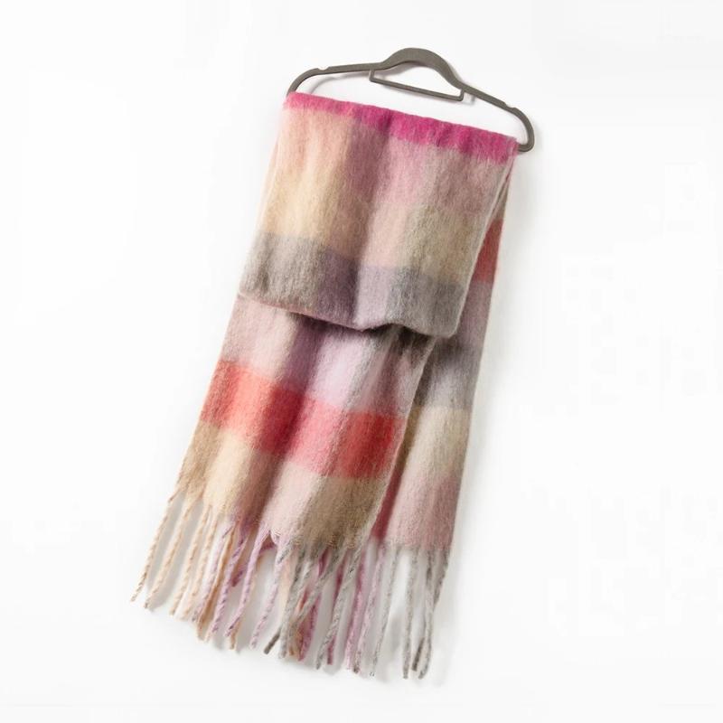 Rainbow Plaid Scarf autumn winter casual wild Color Matching Tassel Unisex warm Scarfs1
Rainbow Plaid Scarf autumn winter casual wild Color Matching Tassel Unisex warm Scarfs1
