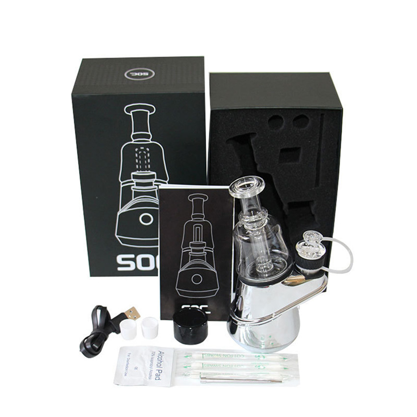 Hookahs SOC Enail Vaporizers Waxs Starter Kit 2600mah TC Vape Mod With Wax Atomizer Concentrate Shatter Budder Dabber Rig Electronic Hookah Set
Hookahs SOC Enail Vaporizers Waxs Starter Kit 2600mah TC Vape Mod With Wax Atomizer Concentrate Shatter Budder Dabber Rig Electronic Hookah Set