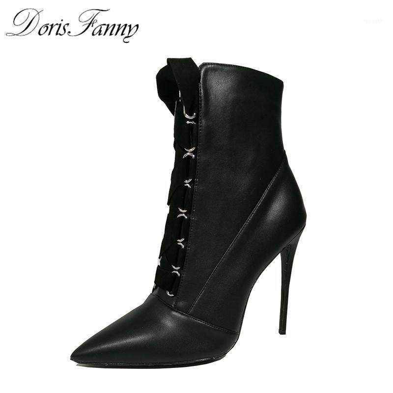 DorisFanny fashion lace up ankle boots for women black female high heel boots winter shoes 2020 woman shoes free shipping1, Black 10cm
DorisFanny fashion lace up ankle boots for women black female high heel boots winter shoes 2020 woman shoes free shipping1, Black 10cm