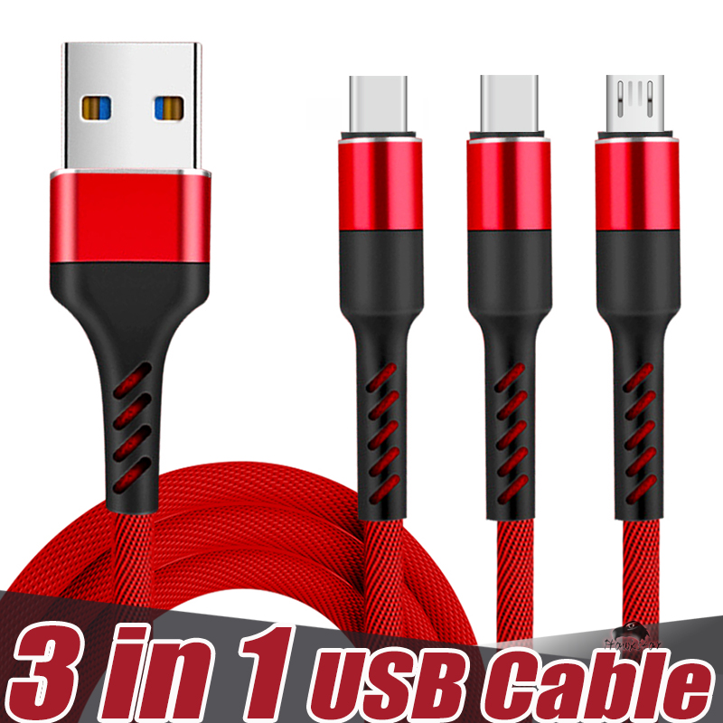 3 in 1 SuperFast Charging USB Cable Type C Fast Charger Micro USB Cable For Mobile Phones, Gray
3 in 1 SuperFast Charging USB Cable Type C Fast Charger Micro USB Cable For Mobile Phones, Gray