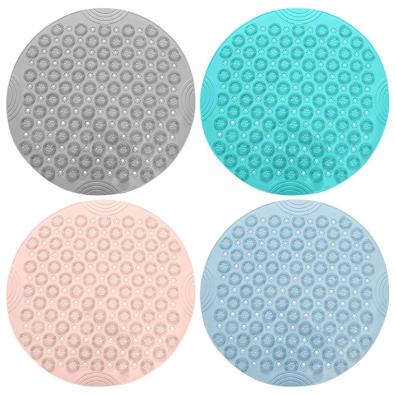 55cm Non-slip Pad Round Bathroom Mat Safety Shower Mat Plastic Massage Pad Suction Cup Drain Bathroom Carpet
55cm Non-slip Pad Round Bathroom Mat Safety Shower Mat Plastic Massage Pad Suction Cup Drain Bathroom Carpet
