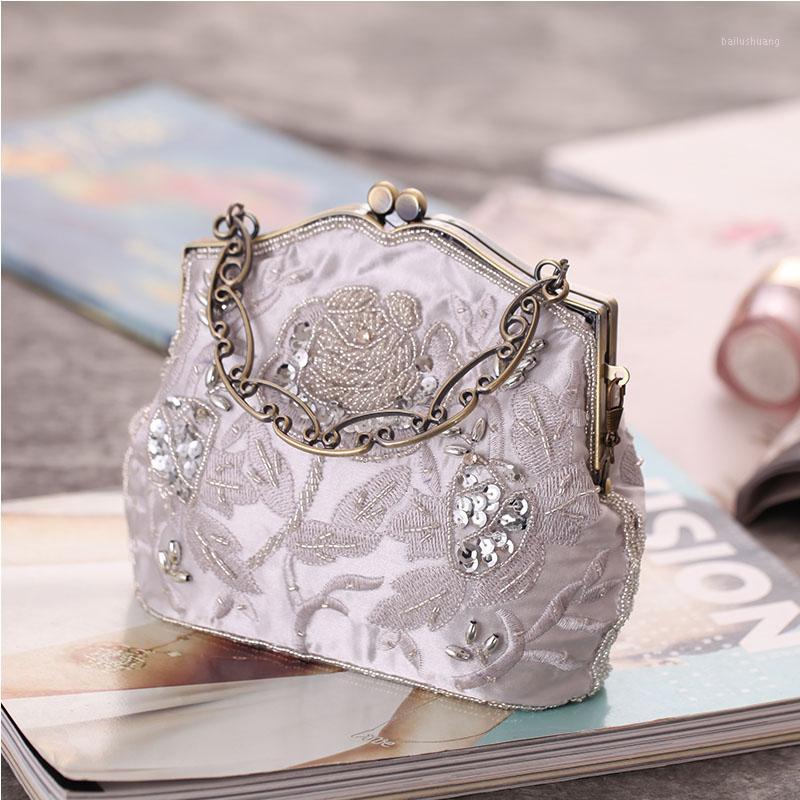 Vintage silk embroidered dinner bag classic cheongsam bag fashion beaded hand craft dress matching1, Black
Vintage silk embroidered dinner bag classic cheongsam bag fashion beaded hand craft dress matching1, Black