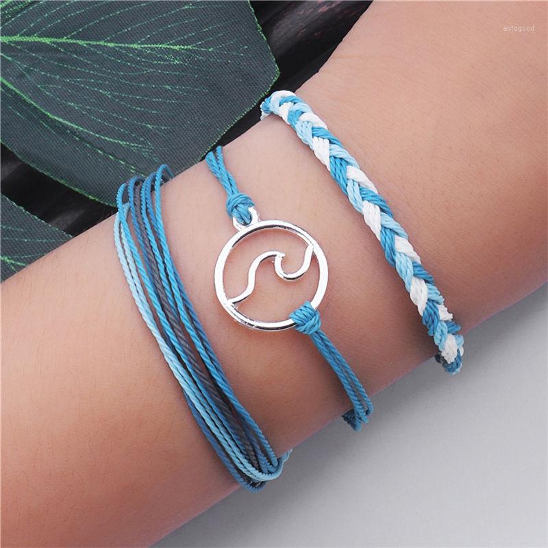 Charm Bracelets 3pcs/set Vintage Multilayer Wave Set For Woman Fashion Weave Rope Chain Bracelet Bangles Adjustable Girls1
Charm Bracelets 3pcs/set Vintage Multilayer Wave Set For Woman Fashion Weave Rope Chain Bracelet Bangles Adjustable Girls1