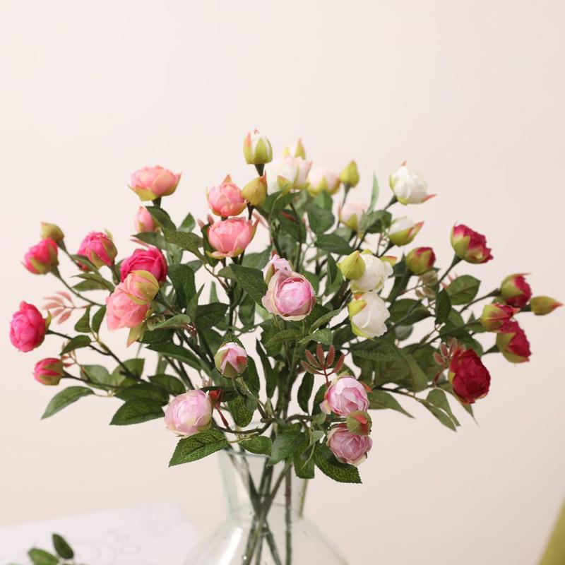 7 Heads Artificial Rose Flower Branch Bouquet Decor for Home Wedding Holding Flower Bouquet Fake Flowers For indoor Decor, Dark pink
7 Heads Artificial Rose Flower Branch Bouquet Decor for Home Wedding Holding Flower Bouquet Fake Flowers For indoor Decor, Dark pink