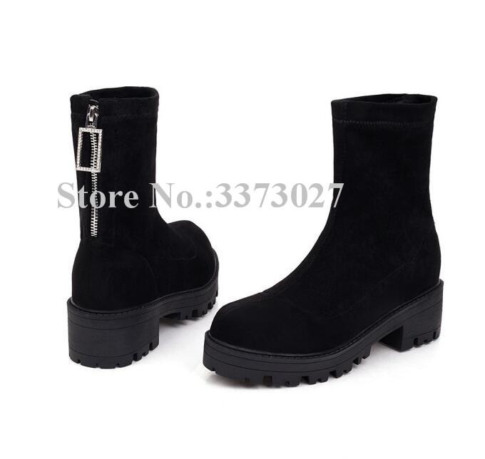 New Crystal Zipper Suede Flat Ankle Boots Women Sexy Black Round Toe Thin Legs Casual Short Boots Lady Large Size Dress Shoes
New Crystal Zipper Suede Flat Ankle Boots Women Sexy Black Round Toe Thin Legs Casual Short Boots Lady Large Size Dress Shoes