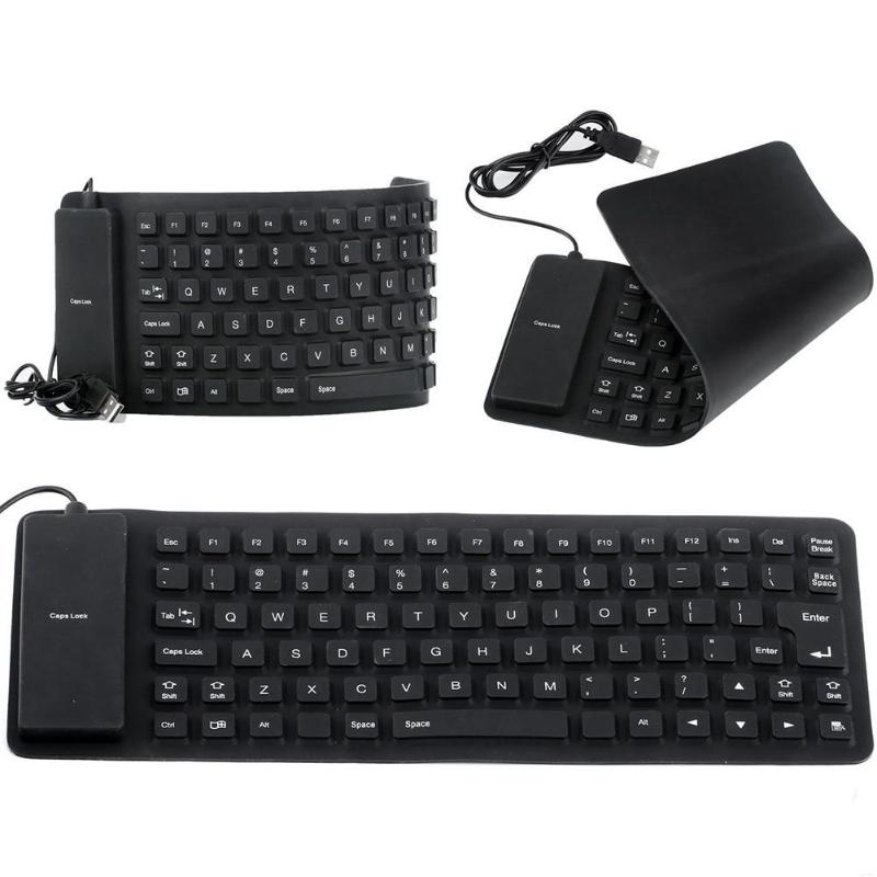 Portable Flexible Silicone USB 2.0 keyboard 85 Keys Foldable Waterproof Dustproof USB Silent Keyboard for Laptop Notebook
Portable Flexible Silicone USB 2.0 keyboard 85 Keys Foldable Waterproof Dustproof USB Silent Keyboard for Laptop Notebook