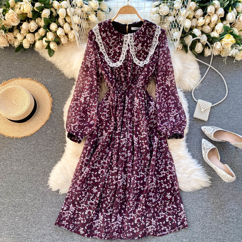 2021 New Female singiny in floral sweet peter pan collar puff the line dressed autumn boho imprint streetwear dress Z6MR, Blue
2021 New Female singiny in floral sweet peter pan collar puff the line dressed autumn boho imprint streetwear dress Z6MR, Blue