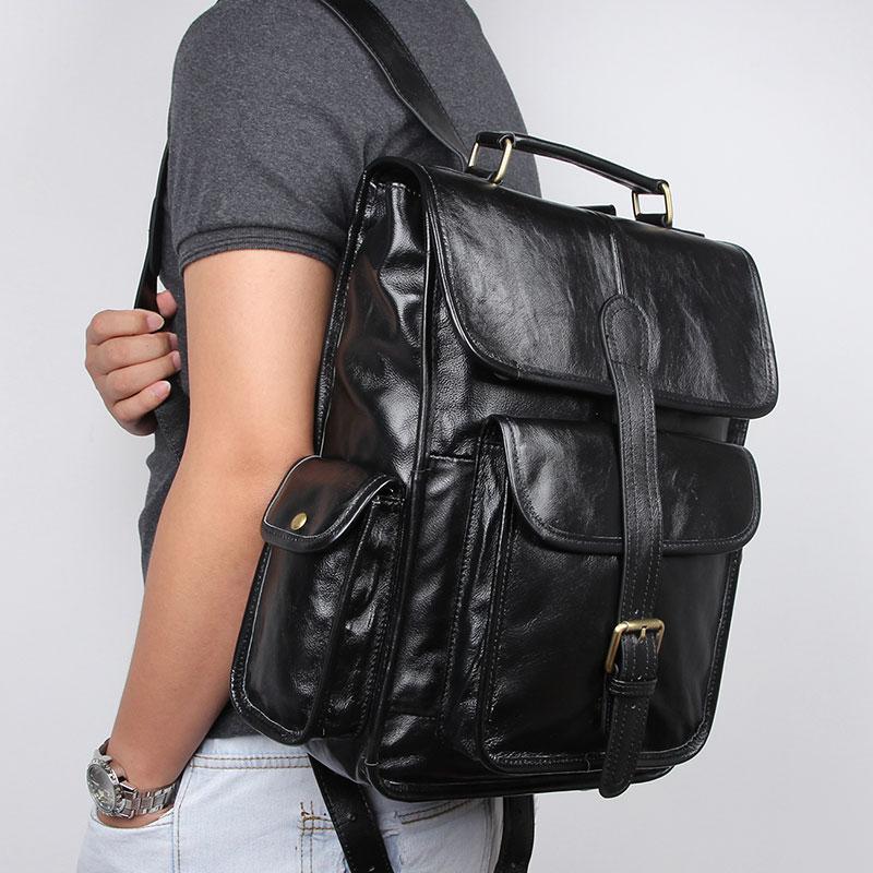 Men Backpacks Bags Cow Leather 2020 Man Vintage Brand Black Real Leather 14" Laptop Backpacks Bag Male Backpack
Men Backpacks Bags Cow Leather 2020 Man Vintage Brand Black Real Leather 14" Laptop Backpacks Bag Male Backpack