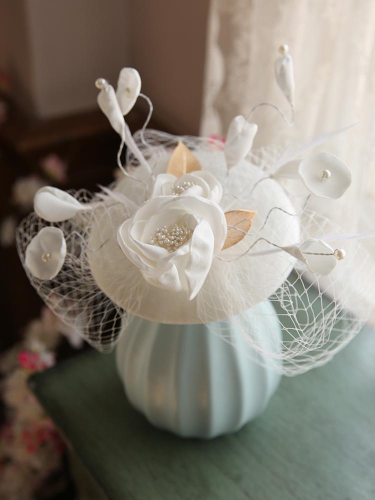 French British Style Retro Lolita Mesh Lace Flower Headdress Bowler Hat Mini Top Hat For Women, White
French British Style Retro Lolita Mesh Lace Flower Headdress Bowler Hat Mini Top Hat For Women, White