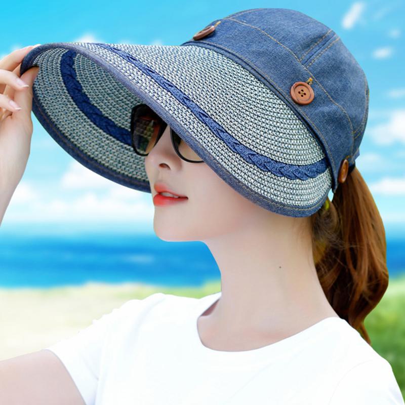 Wide Brim Hats Women Outdoor Beach Sun Cap Canvas Stitching Brimmed Sports Foldable Cycling Summer Casual Adjustable Ladies, Light blue
Wide Brim Hats Women Outdoor Beach Sun Cap Canvas Stitching Brimmed Sports Foldable Cycling Summer Casual Adjustable Ladies, Light blue