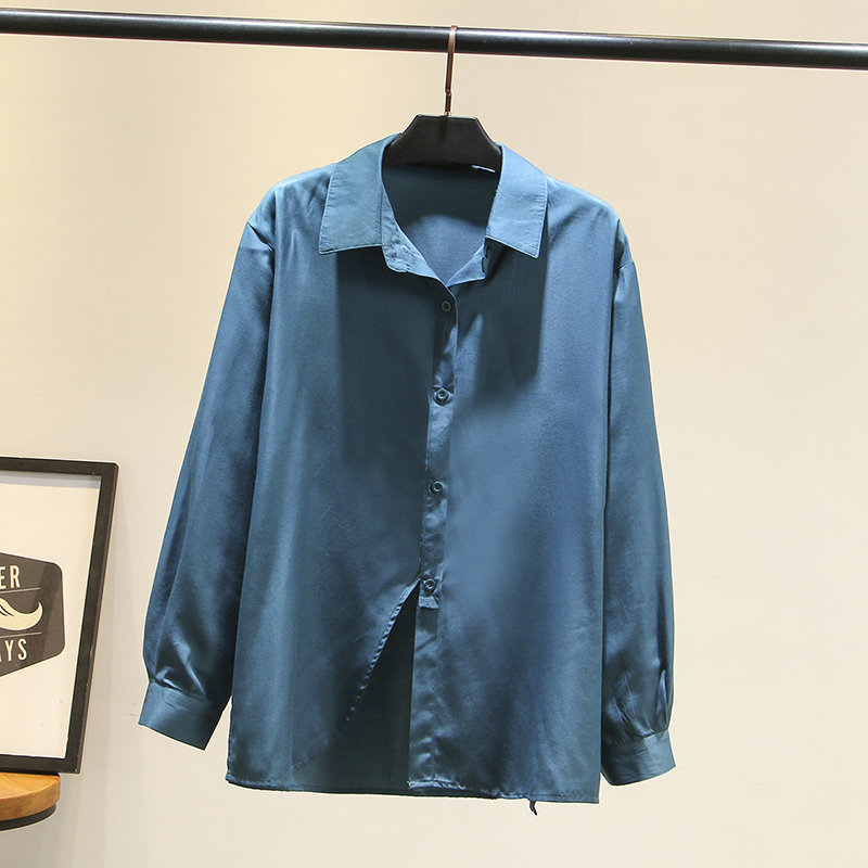 Size Xl-4xl Plus Female Solid Blue Elegant Vintage Shirt Long Sleeve Officewear Tops 9siu
Size Xl-4xl Plus Female Solid Blue Elegant Vintage Shirt Long Sleeve Officewear Tops 9siu